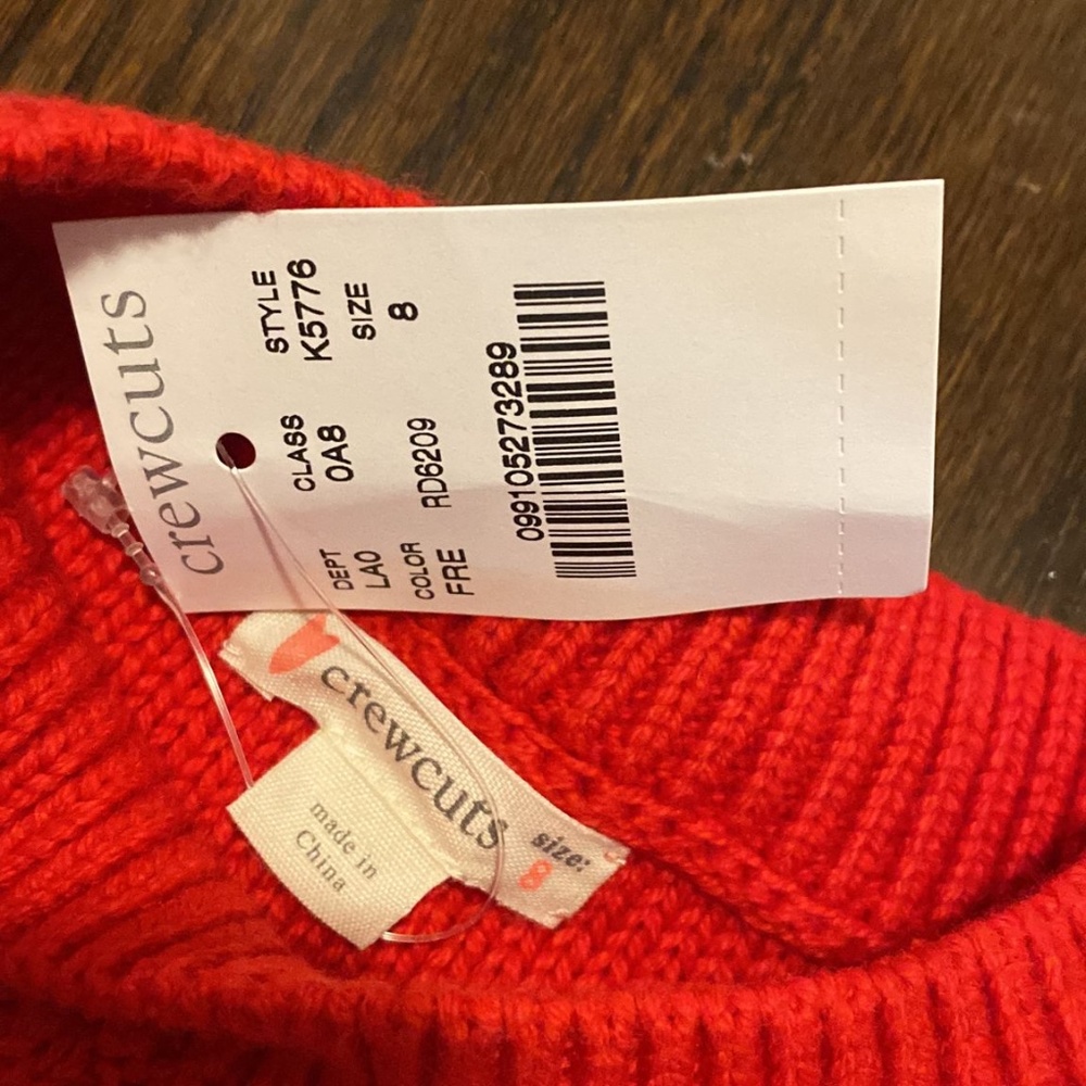 Girl Jcrew Sweater Brand New, size 8
